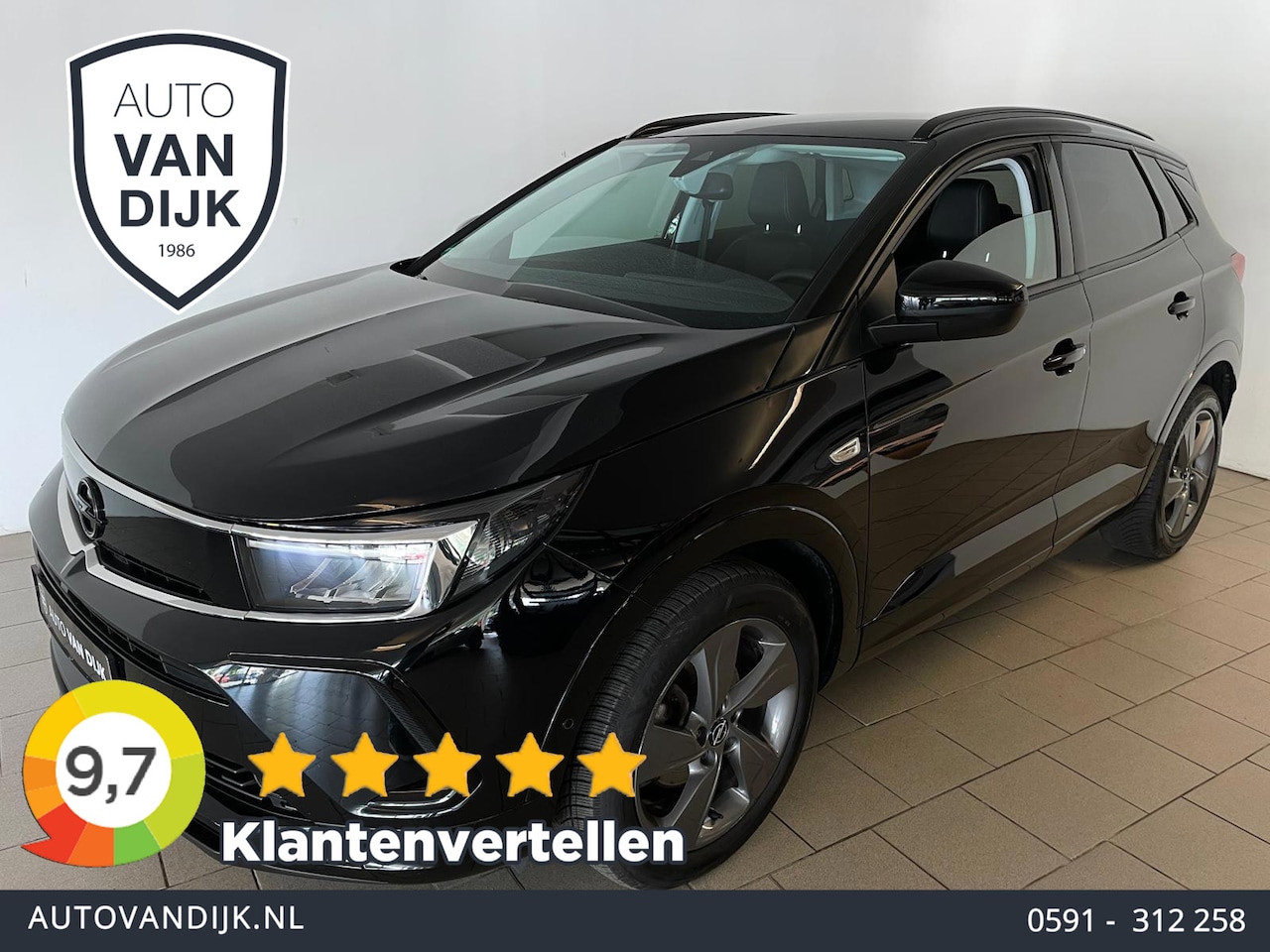 Opel Grandland - 1.2 Turbo Edition AUTOMAAT AIRCO NAVI CRUISE BLUETOOTH STOELVERW STUURVERW VELGEN NIEUWSTA - AutoWereld.nl