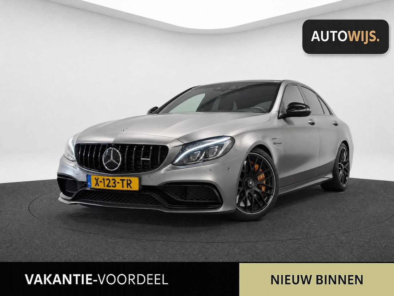 Mercedes-Benz C-klasse - AMG 63 S|510PK|SCHAALSTOELEN|KERAMISCH|BURMESTER|HUD|PANO|360CAM| - AutoWereld.nl