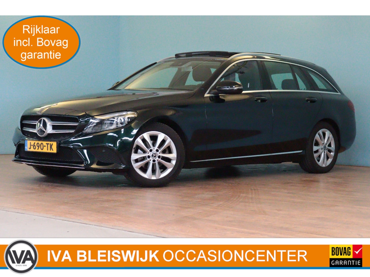 Mercedes-Benz C-klasse Estate - 180 Business Solution Automaat | NAVI | CAMERA + PDC | SCHUIF / KANTELDAK | STOELVERW | EL - AutoWereld.nl