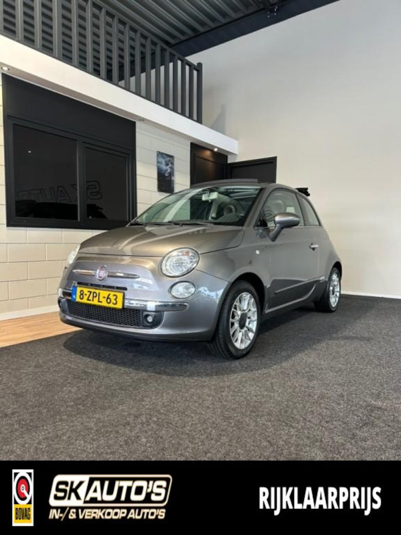 Fiat 500 C - 500C  1.4 LOUNGE 101 PK  CABRIO  AIRCO  LM  ALL-IN - AutoWereld.nl