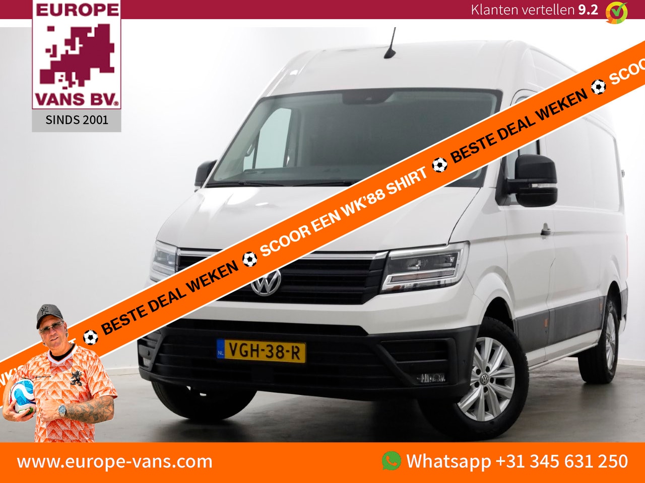 Volkswagen Crafter - 35 2.0 TDI L3H3 (L2H2) DSG-Automaat Exclusive Edition LED/Camera/ACC 07-2020 - AutoWereld.nl