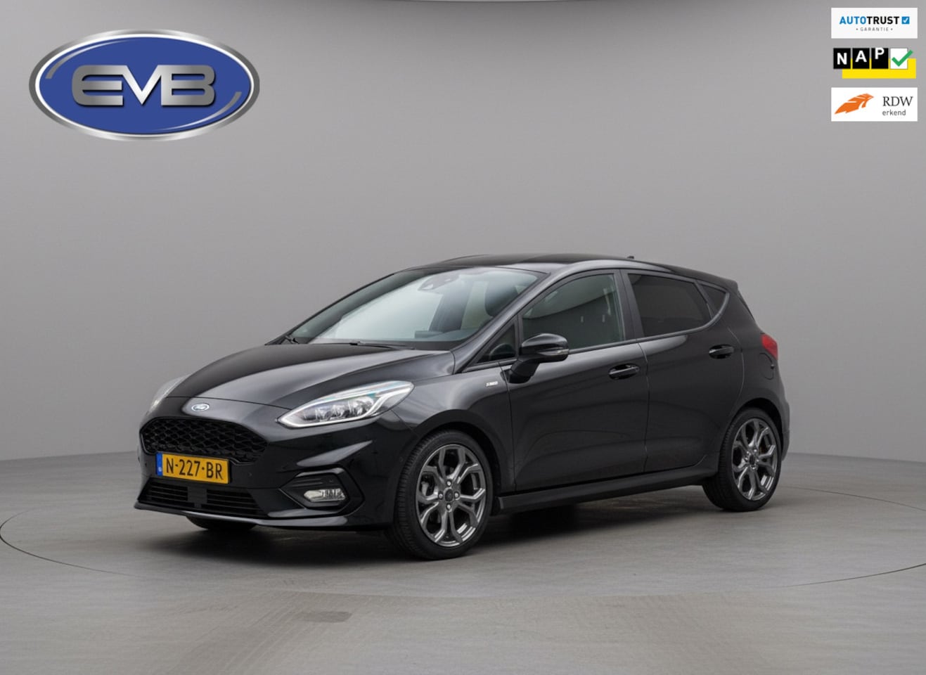 Ford Fiesta - 1.0 EcoBoost Hybrid ST-Line X 1.0 EcoBoost 125 pk Hybrid ST-Line X, glazen panoramadak, stoelverwarming, vele opties, 1 - AutoWereld.nl