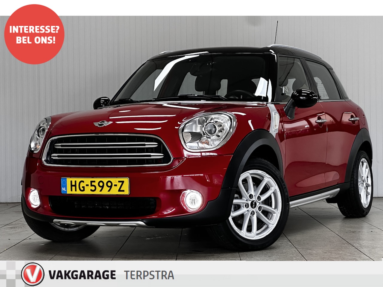 MINI Countryman - 1.6 Cooper Pepper/ Zwarte Hemel/ 17''LMV/ Clima/ Navi/ Cruise/ Bluetooth/ Multi.LEDER.Stuu - AutoWereld.nl