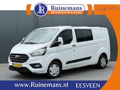 Ford Transit Custom - 2.0 TDCI / L2H1 / DUBBELE CABINE / 1e EIG. / INRICHTING / TREKHAAK / CAMERA / 6-PERS