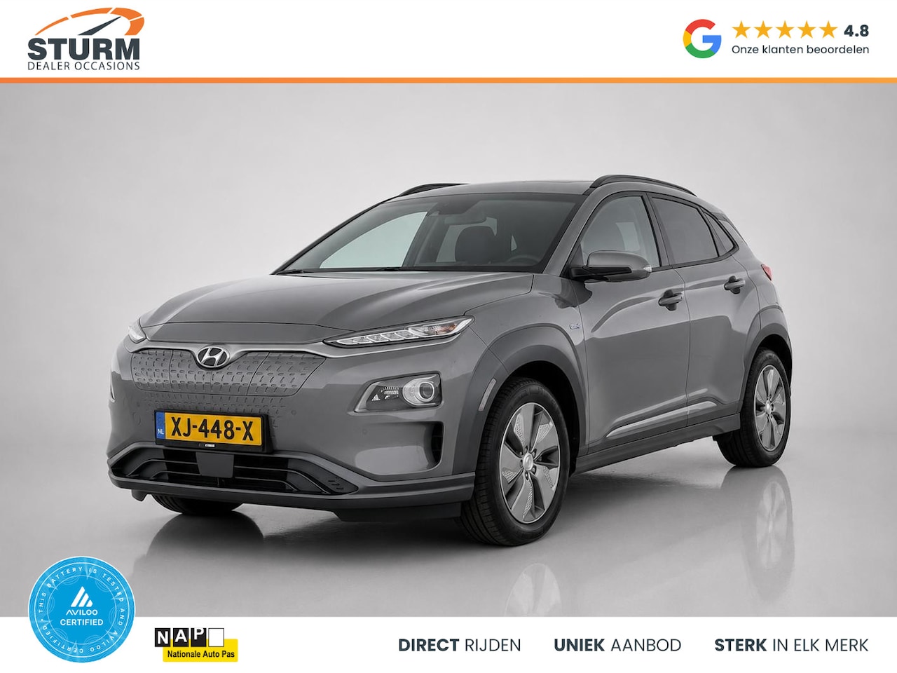Hyundai Kona Electric - EV Premium 64 kWh SoH 95% - AutoWereld.nl