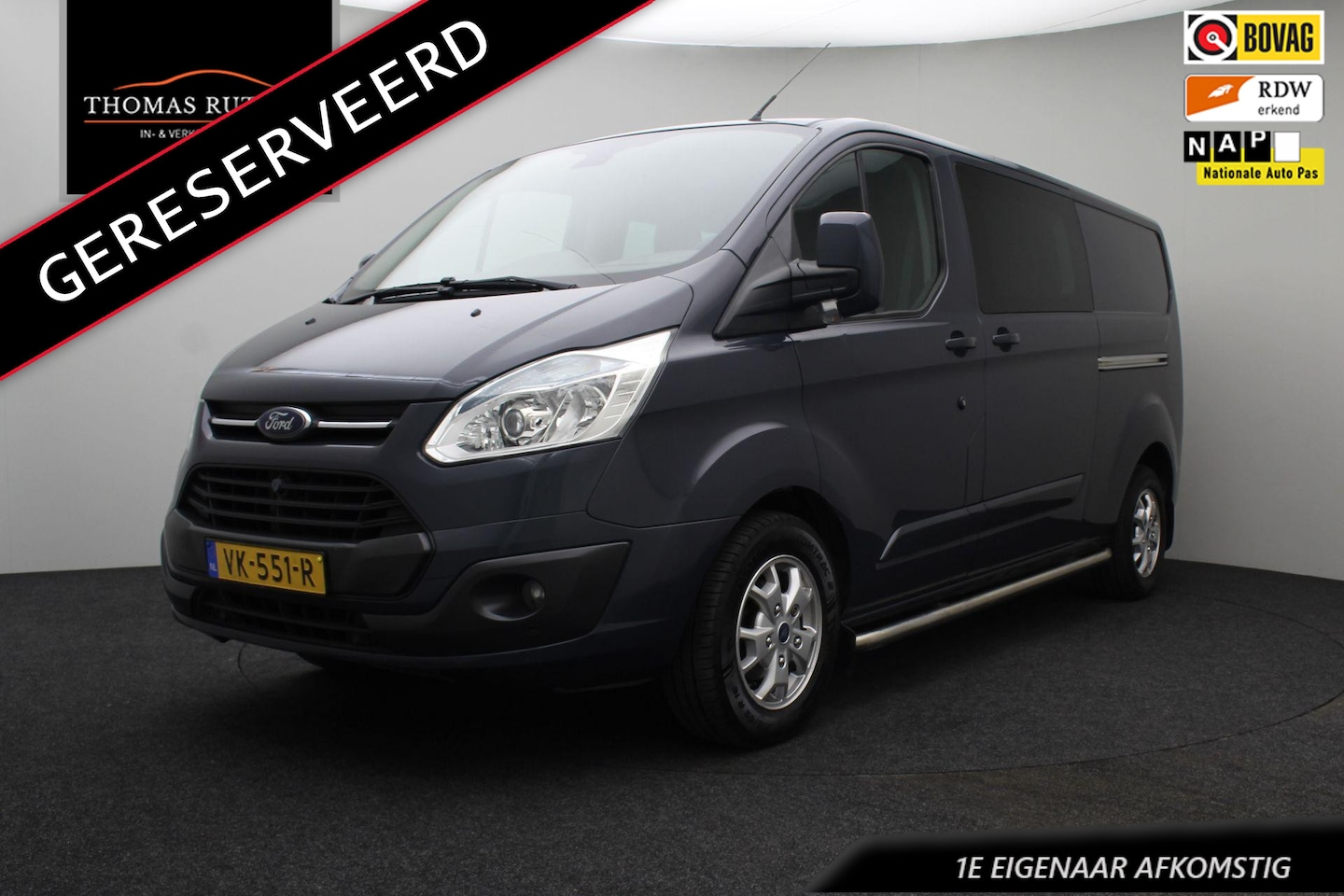 Ford Transit Custom - 290 2.2 TDCI L2H1 Limited DC 2014 | 1e Eigenaar | Navigatie | Airco | Cruise Control | Air - AutoWereld.nl