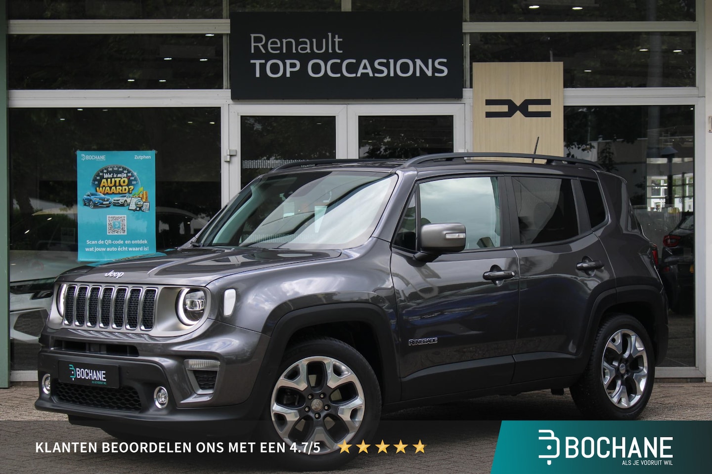 Jeep Renegade - 1.0T Limited Navigatie | Stoel en Stuurverwarming | Adaptieve Cruise Control | Dodehoek de - AutoWereld.nl