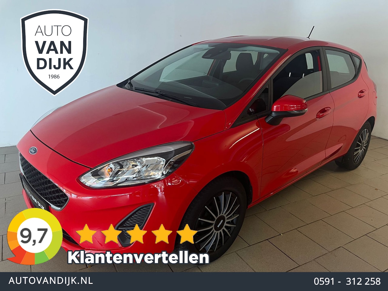 Ford Fiesta - 1.0 EcoBoost Connected AIRCO NAVI CRUISE BLUETOOTH ELEK RAMEN CENT VERG VELGEN ZEER NETTE - AutoWereld.nl
