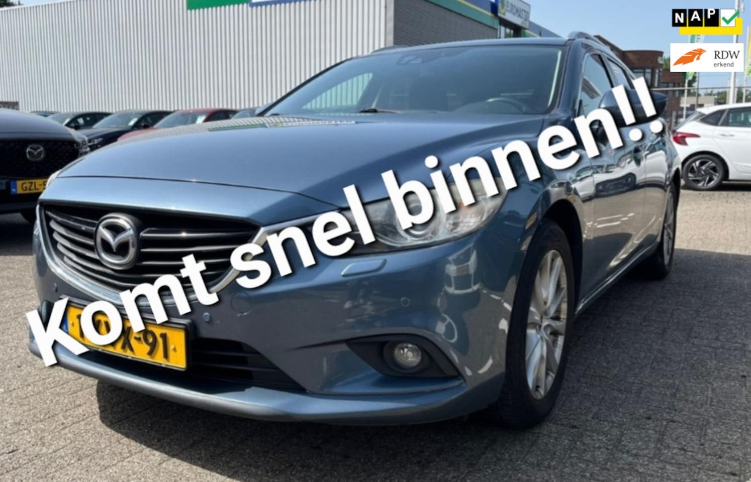 Mazda 6 Sportbreak - 2.0 TS+ Clima/Navi/Leder - AutoWereld.nl