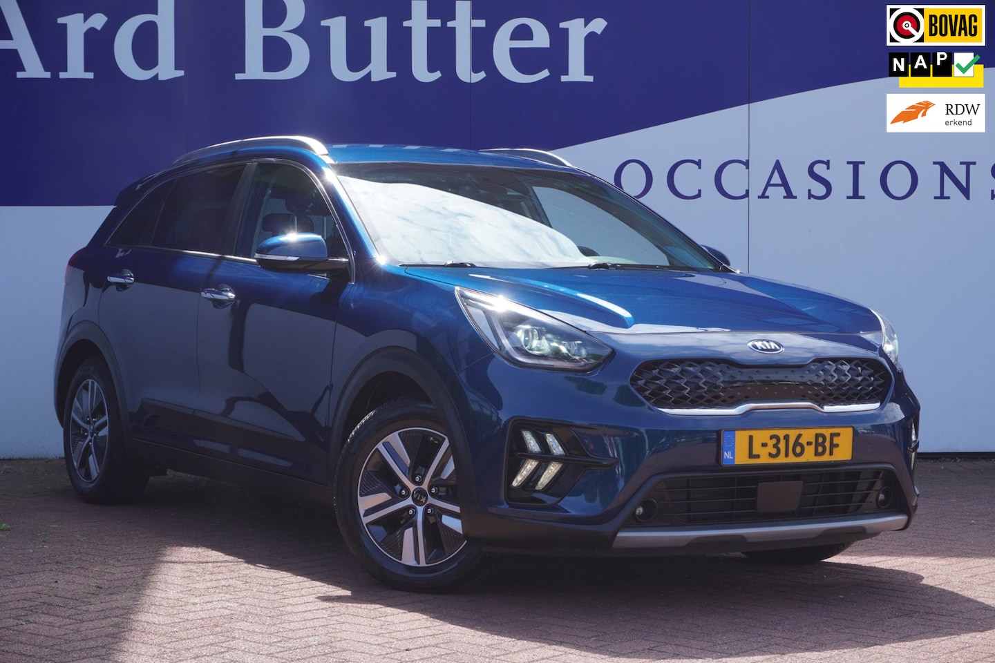 Kia Niro - 1.6 GDi Hybrid DynamicPlusLine+Leder+breed-Navigatie+camera+stoel&stuur-verw+ = SUPER !! - AutoWereld.nl