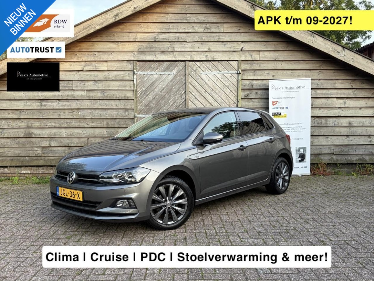 Volkswagen Polo - 1.0 TSI Beats | Climate | Cruise | PDC | Stoelverwarming & meer! | Hele mooie auto!! - AutoWereld.nl