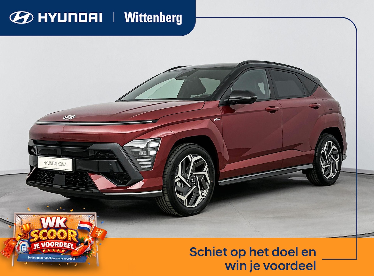 Hyundai Kona - 1.6 GDI HEV N LINE SKY | Op bestelling | Schuifdak | Stoel + stuurverwarming | Bluelink ap - AutoWereld.nl