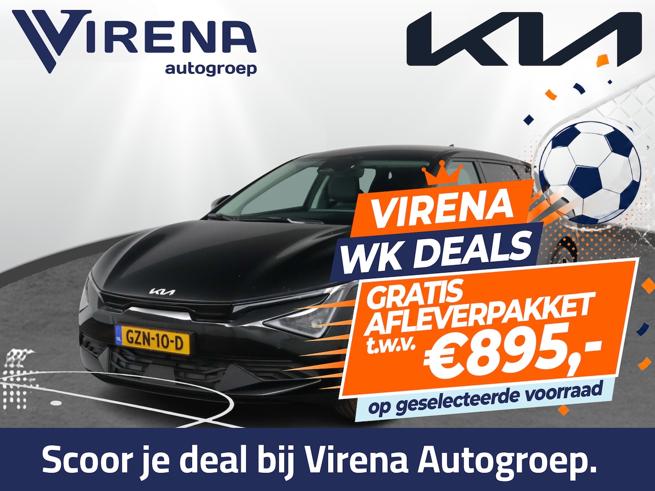 Kia EV6 - Light Edition 63 kWh - SOH 99,7% - Navigatie - Adaptive Cruise Control - Stoel/Stuur verwa - AutoWereld.nl