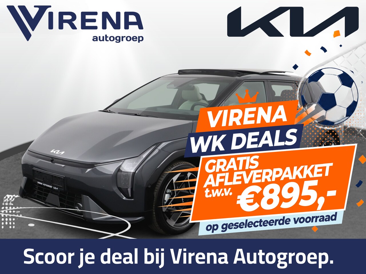 Kia EV4 - GT-PlusLine 81.4 kWh - Head-up Display - Elektrisch verstelbare stoelen - Kantel/schuifdak - AutoWereld.nl