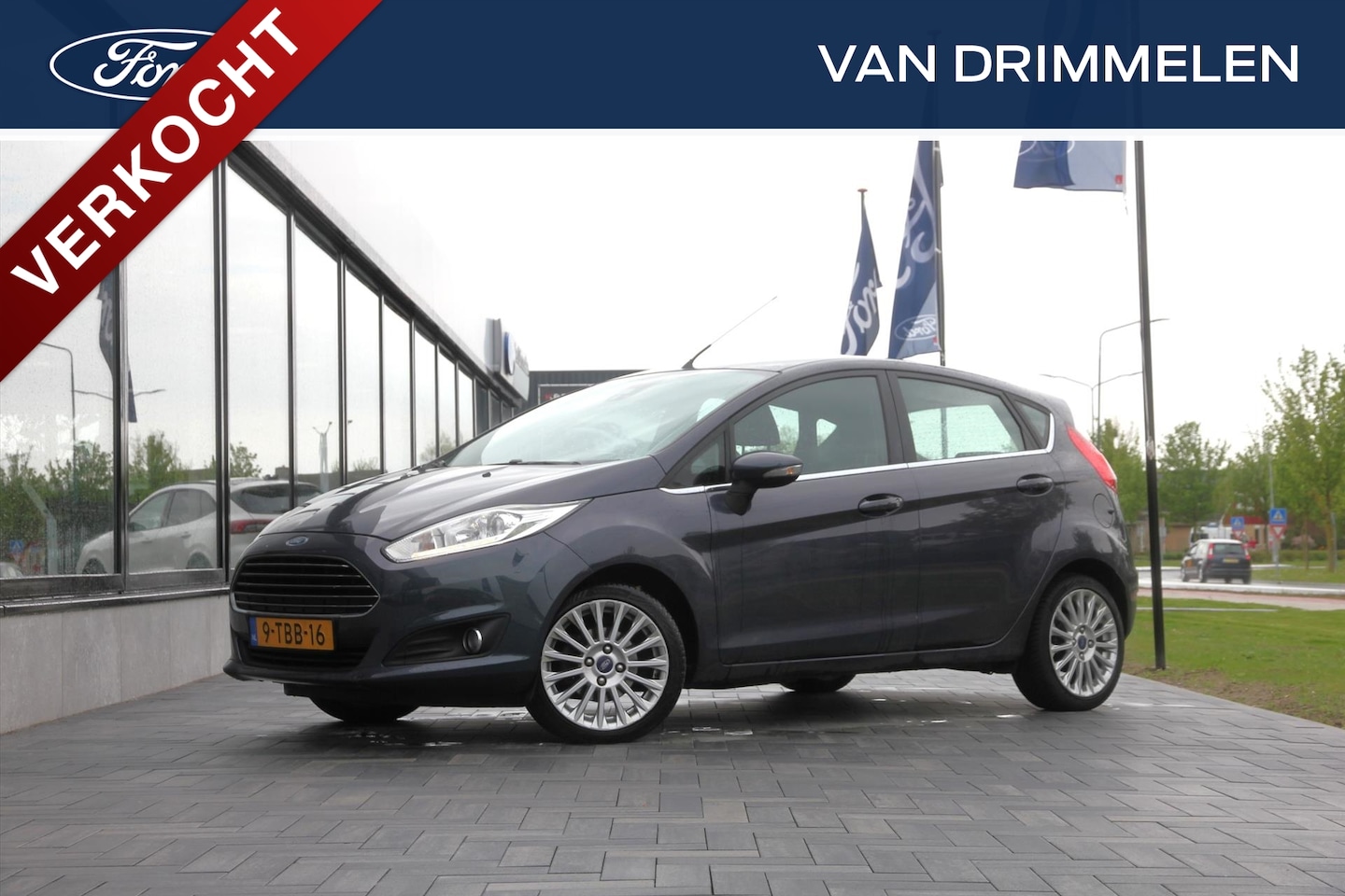 Ford Fiesta - 1.0 EcoBoost 100PK 5D Titanium 'Midnight Sky Metallic' | X-PACK | Nieuwe D-riem, Dealer on - AutoWereld.nl