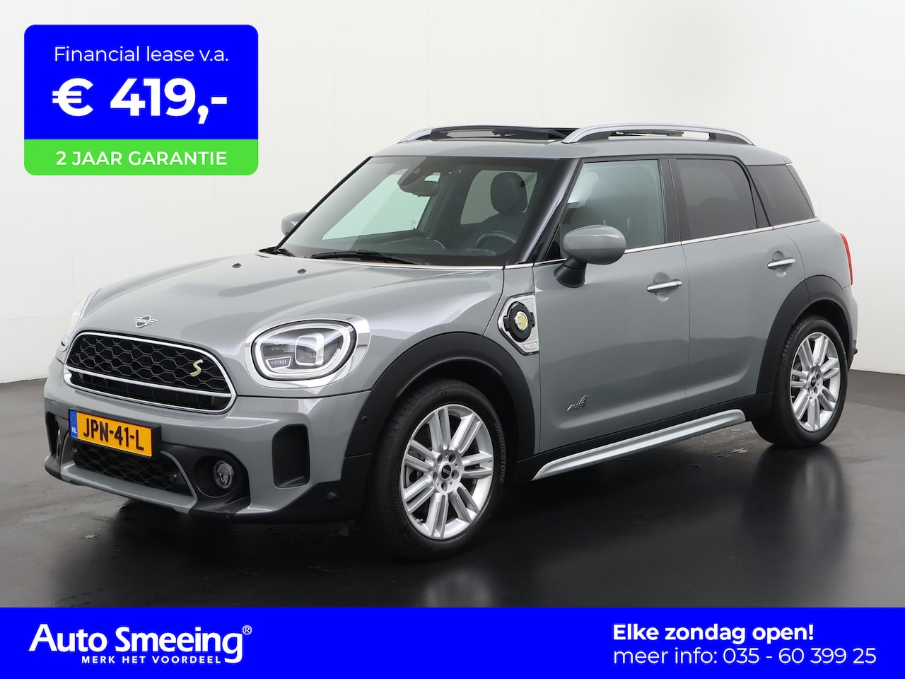 MINI Countryman - 2.0 Cooper SE ALL4 Design | Panoramadak | Leder | Head Up | Zondag Open! - AutoWereld.nl