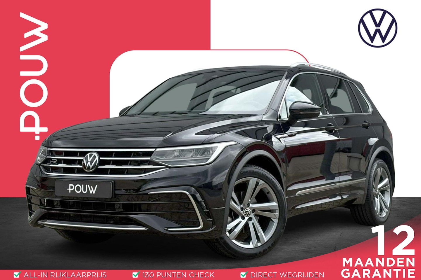 Volkswagen Tiguan - 1.5 TSI 150pk DSG R-Line | Navigatie | Trekhaak | Camera - AutoWereld.nl