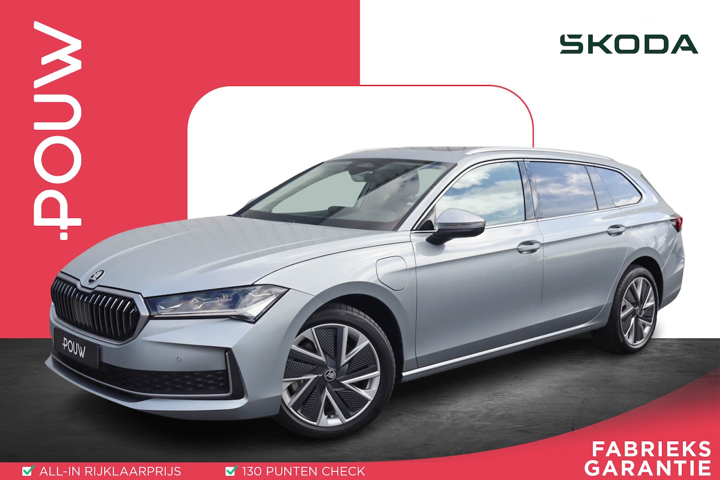 Skoda Superb Combi - 1.5 TSI 204pk PHEV Edition | SoH 100% | Panoramadak | 18" Velgen | Massage - AutoWereld.nl