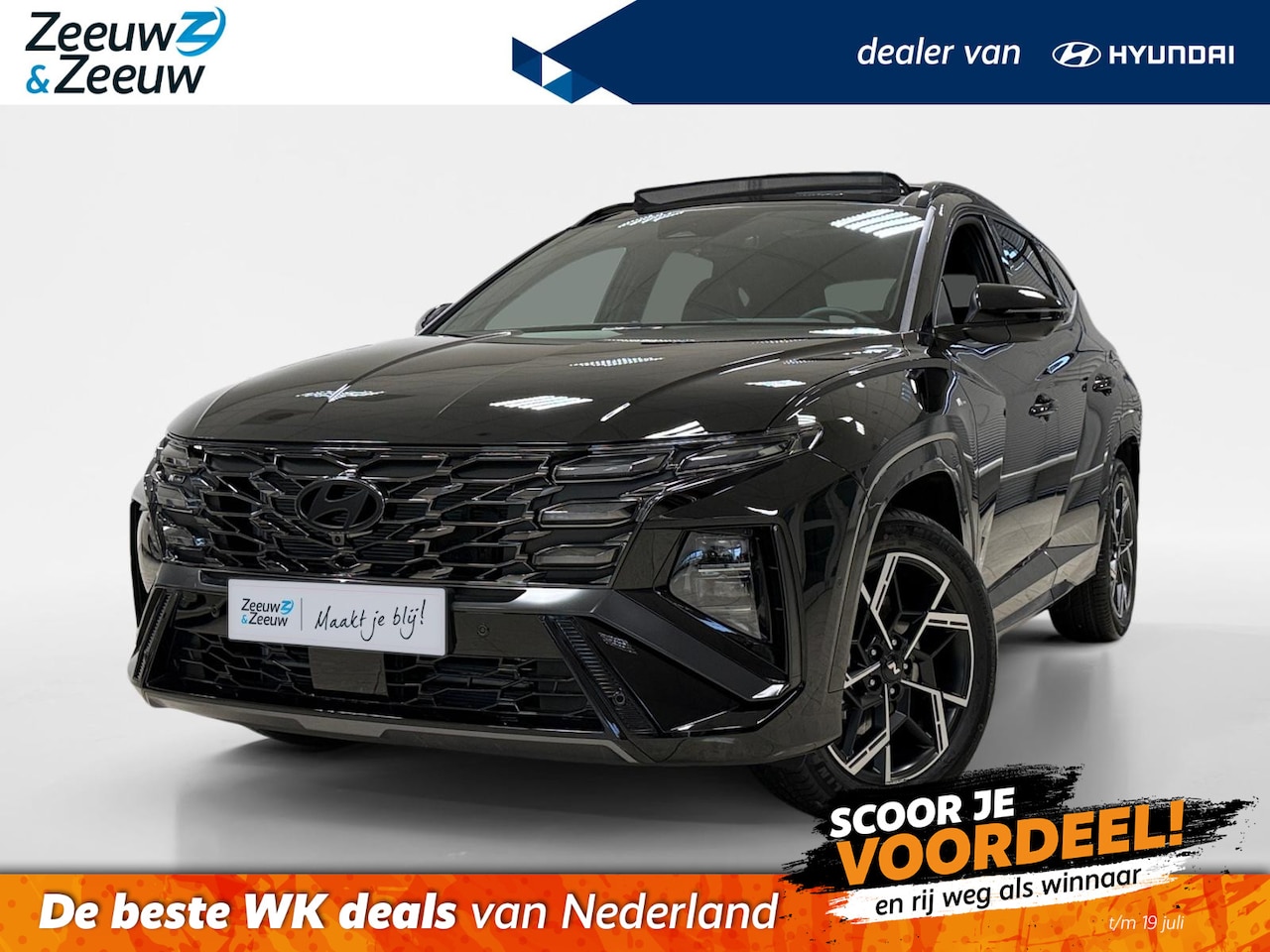 Hyundai Tucson - 1.6 HYBRID | N-LINE SKY | PANODAK | NL-AUTO | - AutoWereld.nl