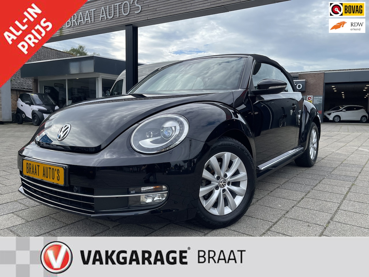Volkswagen Beetle Cabriolet - 1.2 TSI l CRUISE l LEDER l LED l ALL-IN PRIJS! - AutoWereld.nl