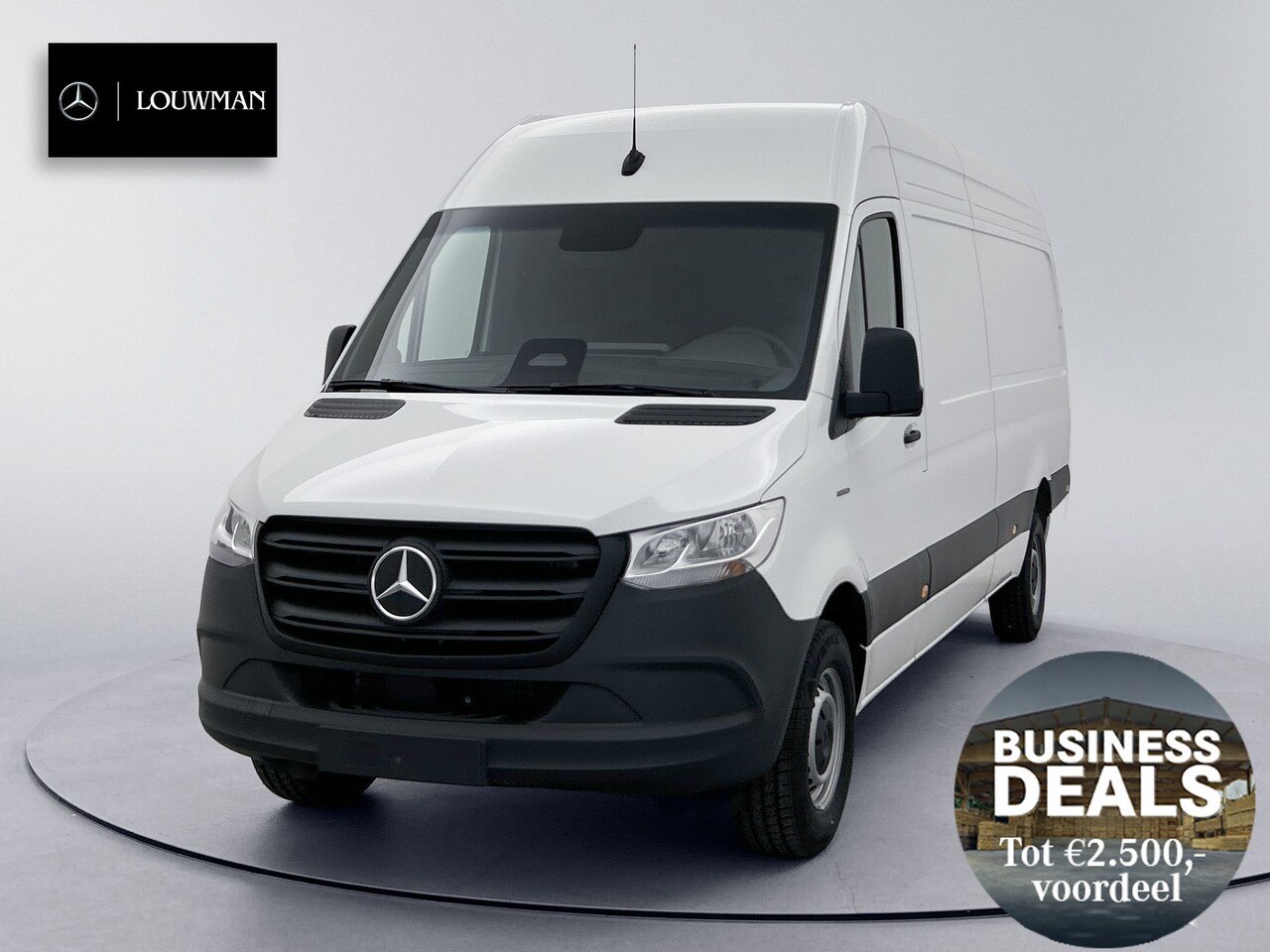 Mercedes-Benz eSprinter - 0,99% RENTE - 320 L3H2 RWD 56KWH PRO | DC laden | Navigatie | Winter plus pakket | - AutoWereld.nl