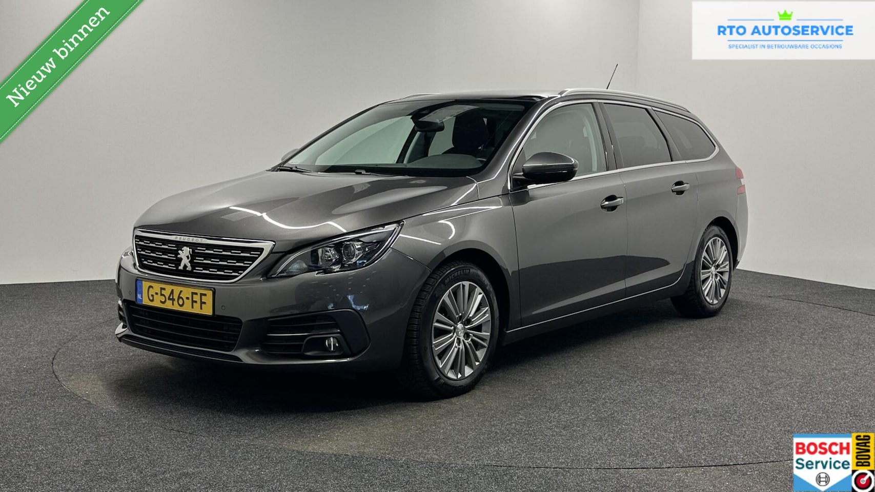 Peugeot 308 SW - 1.2 PureTech Blue Lease Premium TREKHAAK CARPLAY NAVI ECC CRUISE. - AutoWereld.nl