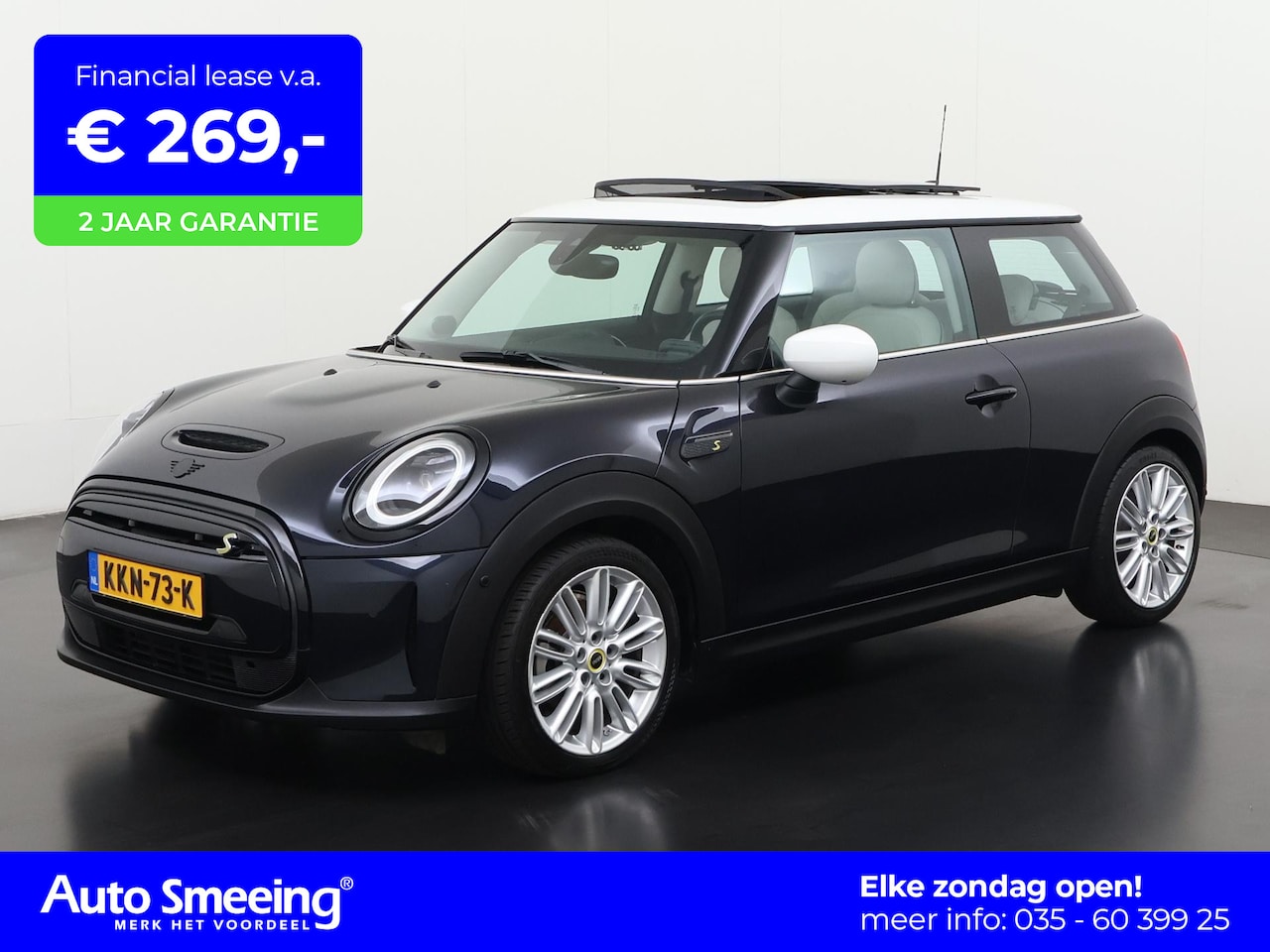 MINI Electric - Black Edition 33 kWh | Panoramadak | Harman/Kardon | Leder | Zondag Open! - AutoWereld.nl