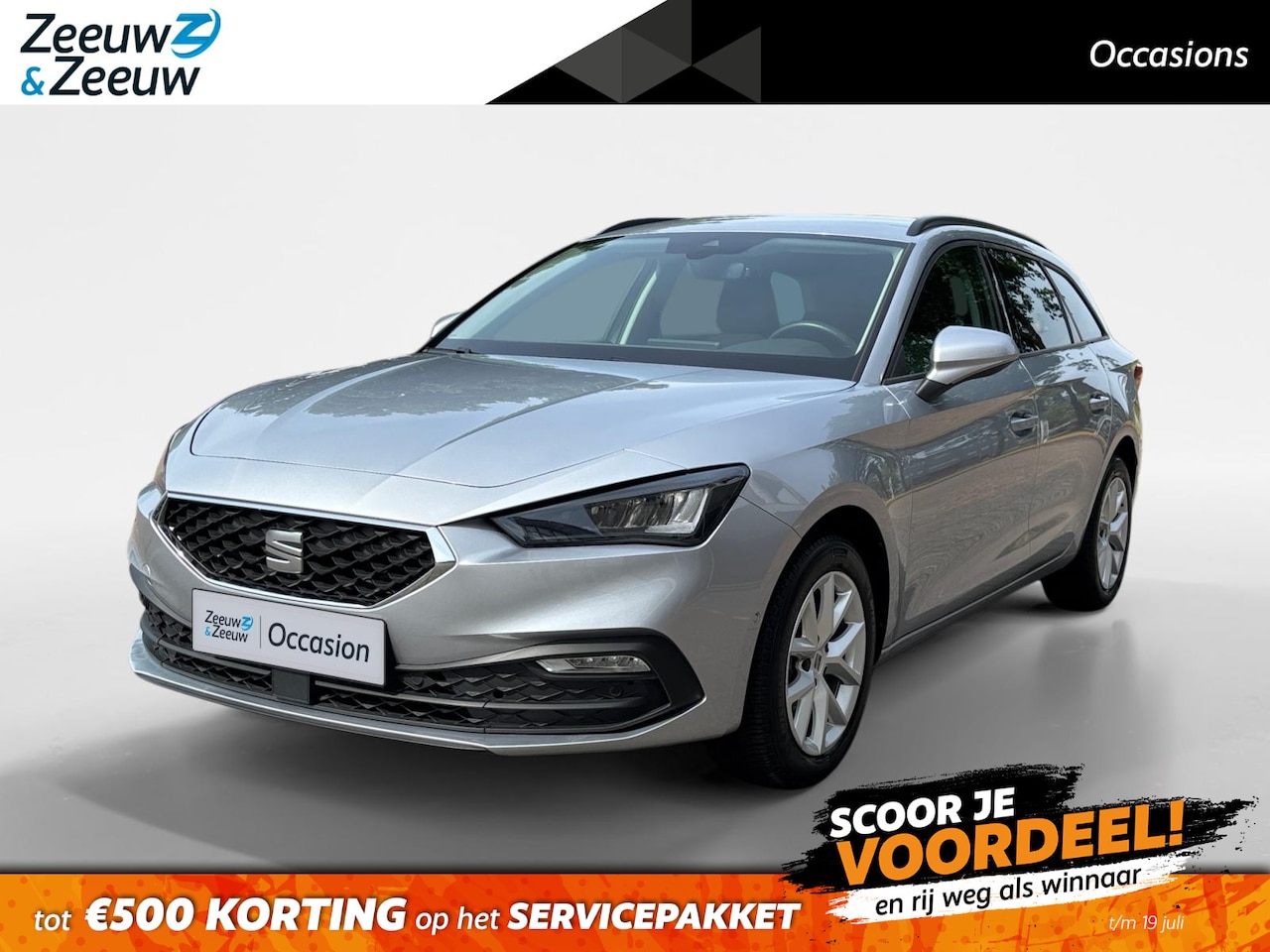 SEAT Leon Sportstourer - 1.0 eTSI Style Business Intense | AUT | NAVI | CAMERA | STOELVERWARMING | - AutoWereld.nl