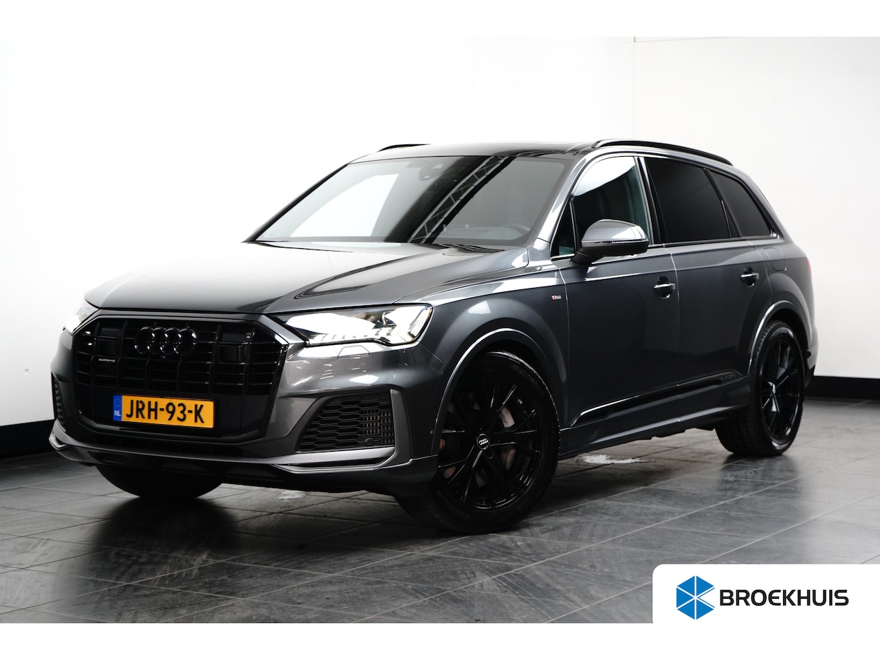 Audi Q7 - 55 TFSI e quattro S-Line l Luchtvering l Pano Dak l Camera l 20" l Black Style l Elektr. S - AutoWereld.nl