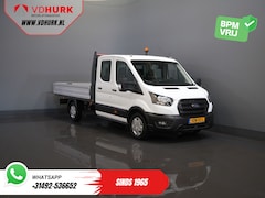 Ford Transit - 2.0 TDCI 130 pk DC Dubbel Cabine Open Laadbak/ 7 Pers./ 3.0t Trekverm./ Carplay/ Cruise/ C