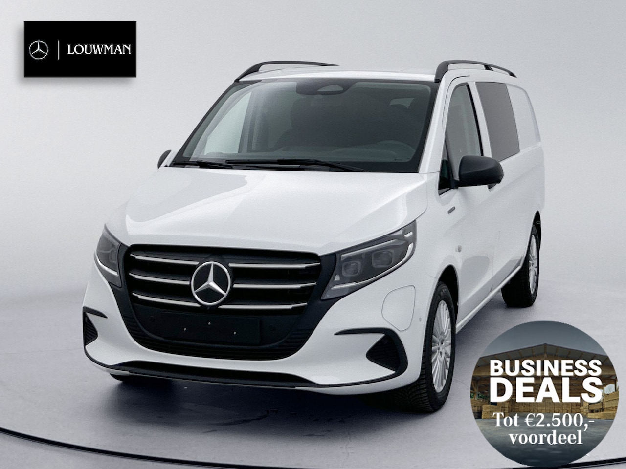 Mercedes-Benz eVito - 0,99% RENTE - 112 L2 Dubbele Cabine | LED koplampen | Luxe uitvoering | - AutoWereld.nl