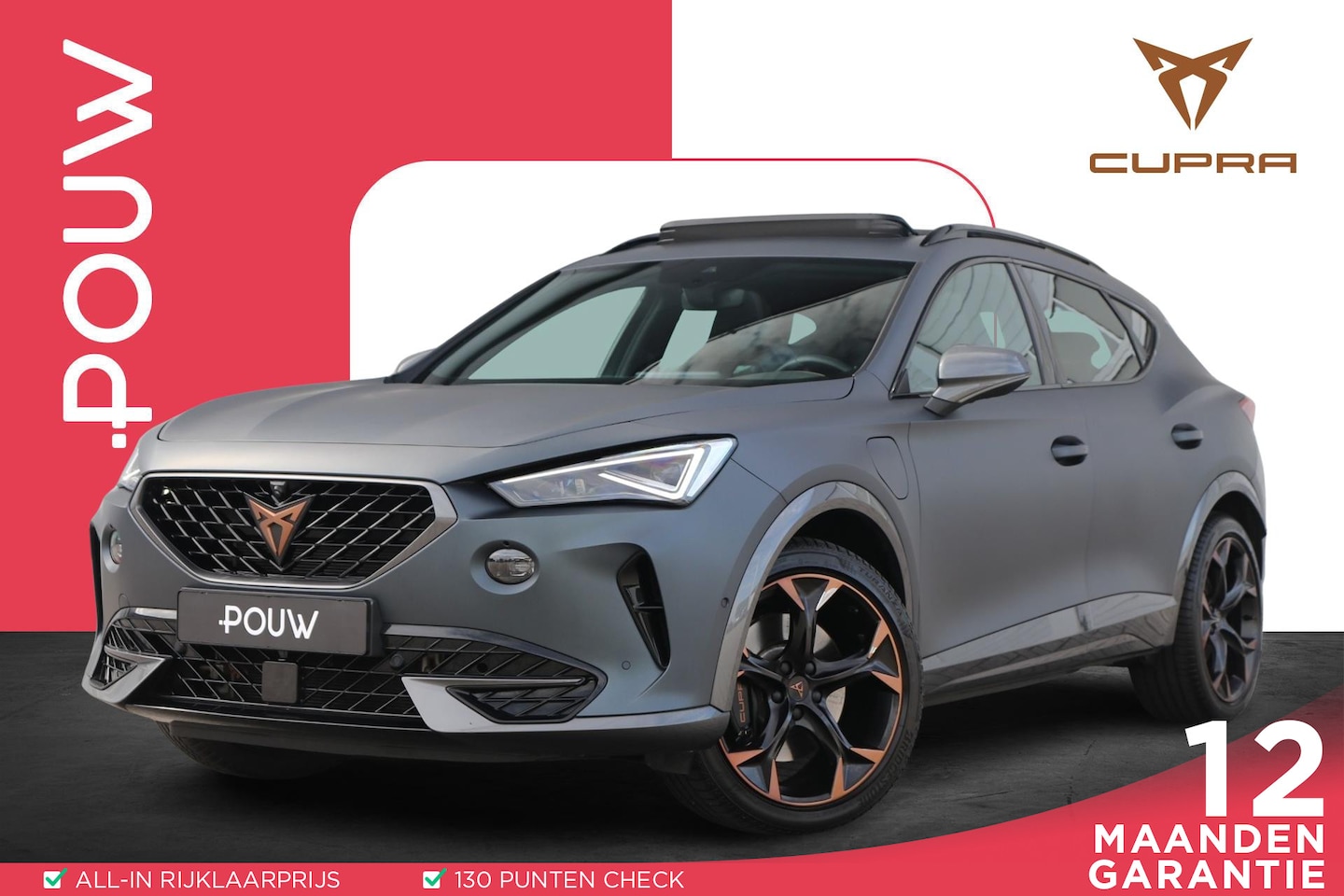 CUPRA Formentor - 1.4 e-Hybrid 245pk VZ Copper Edition | SoH 96% | Panoramadak | Trekhaak | 360 Camera | Sto - AutoWereld.nl
