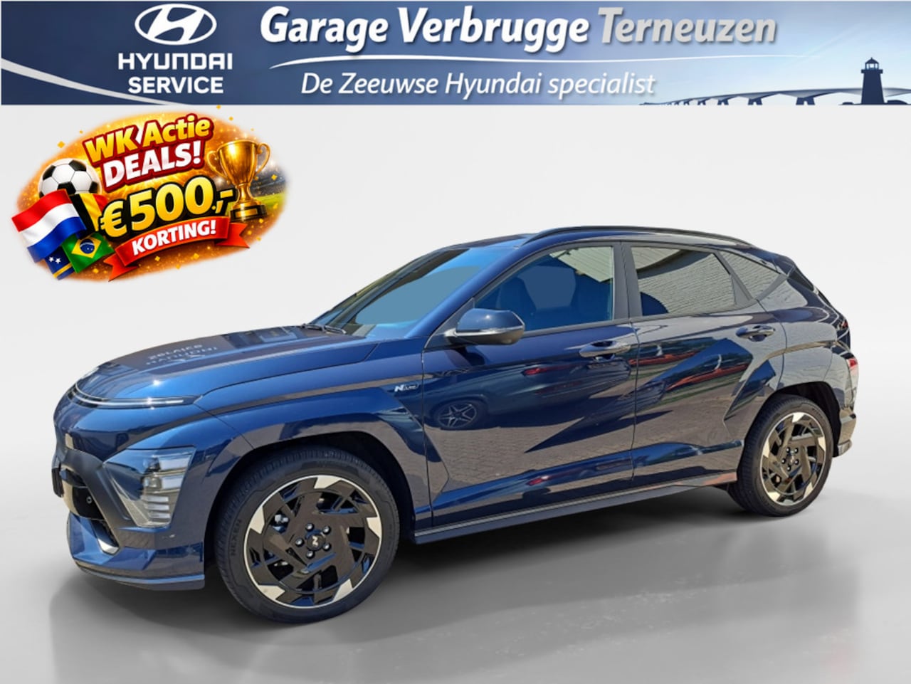 Hyundai Kona Electric - N Line 64.8 kWh | Leder/alcantara | 360 camera | Elek. kofferbak - AutoWereld.nl