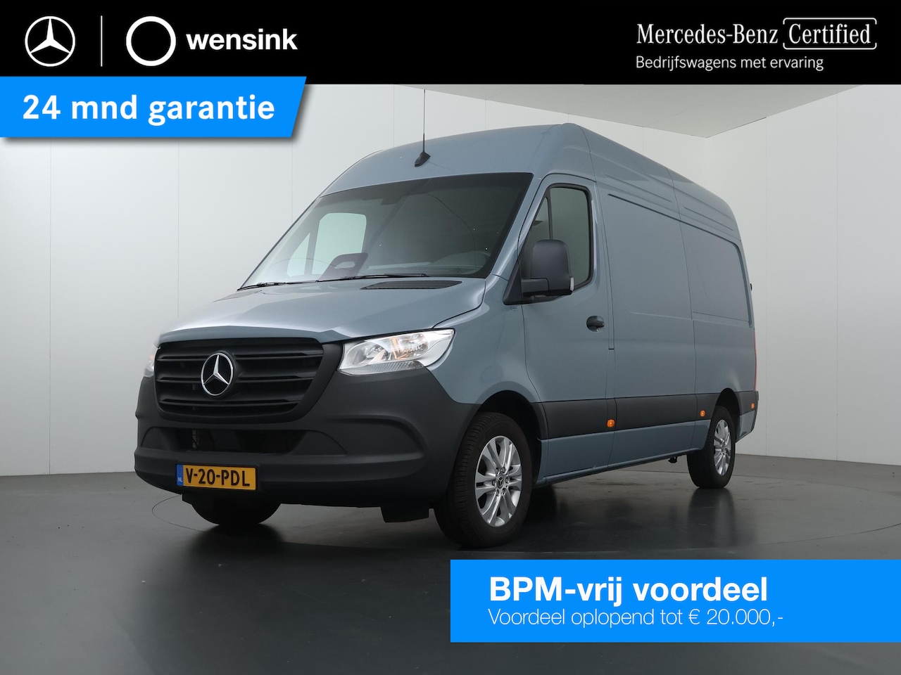 Mercedes-Benz Sprinter - 317 CDI L2 H2 Pro | Verwarmde Chauffeursstoel | Bijrijdersbank | Spiegelpakket | Achteruit - AutoWereld.nl