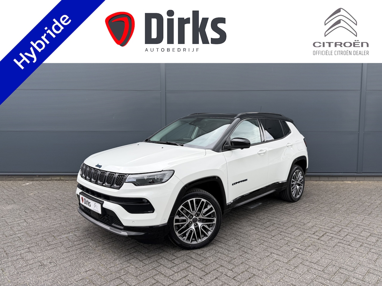 Jeep Compass - 4xe 240 Plug-in Hybrid Electric Summit 4xe 240 Plug-in Hybrid Electric Summit (Elektrisch Schuifdak - Leder incl verwarming/koeli - AutoWereld.nl