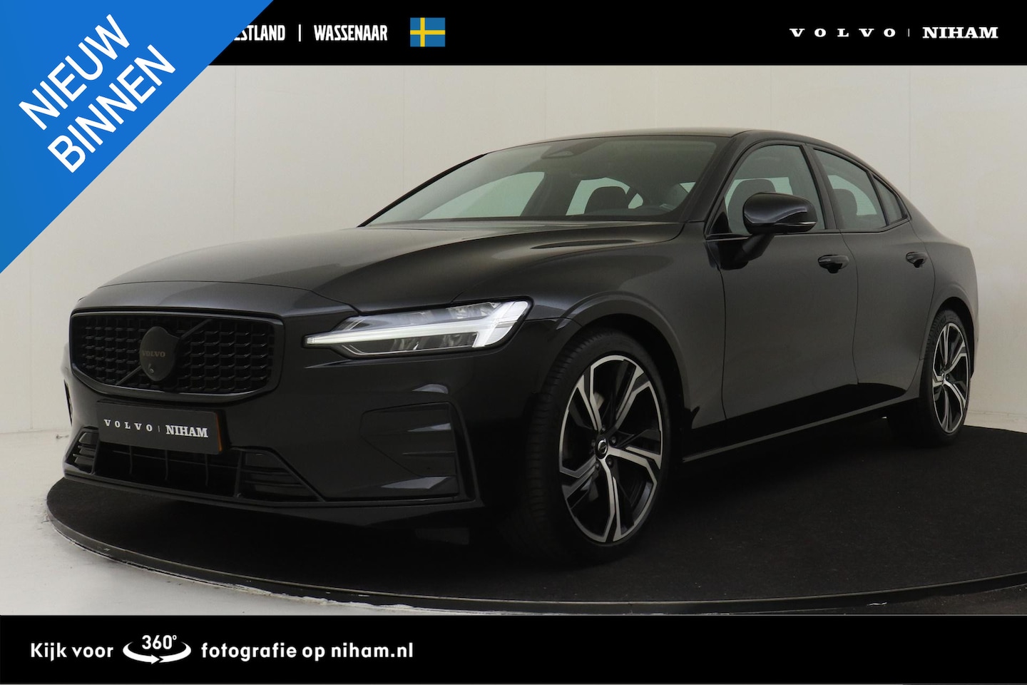 Volvo S60 - B4 (M-HYBRID) PLUS DARK -LEDER|POWER-SEATS|360°CAM|CLIMATE|BLIS|BLACK.BADGE|19" - AutoWereld.nl