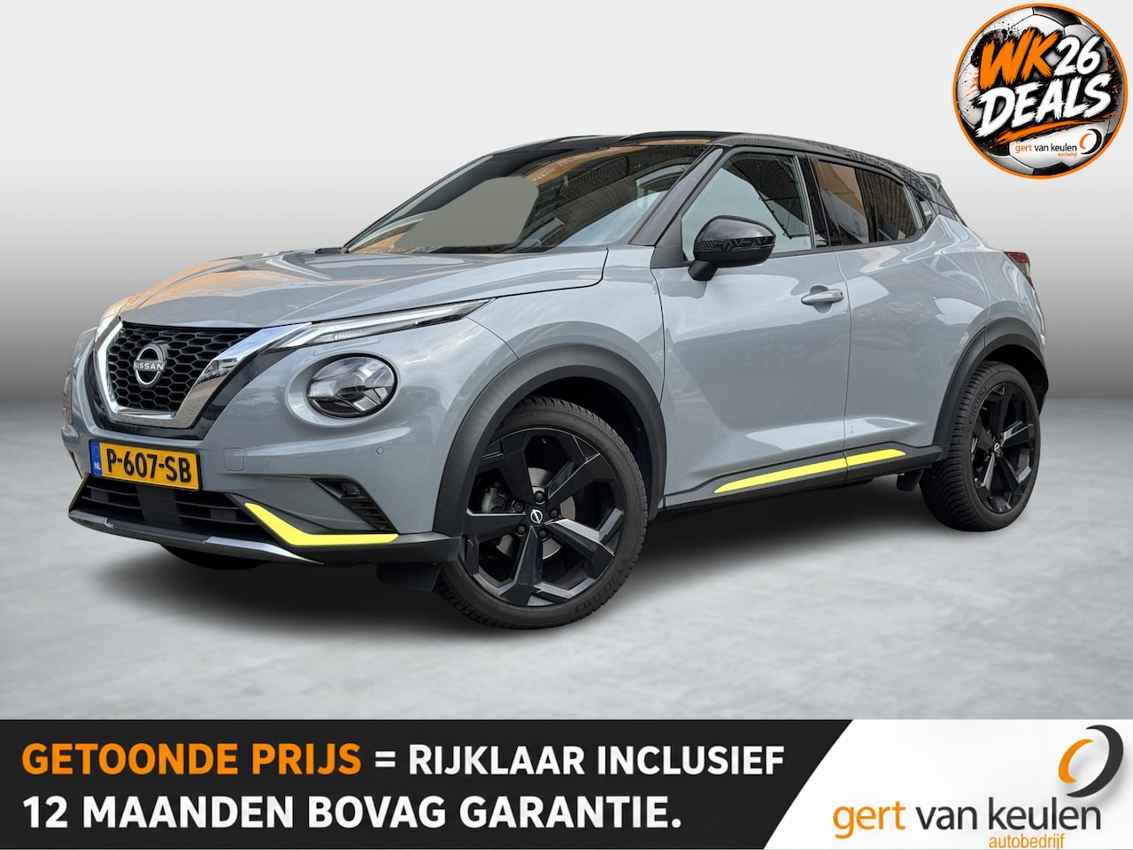 Nissan Juke - 1.0 DIG-T AUTOMAAT KIIRO SPECIAL EDITION 2-TONE/LED/CARPLAY/TREKHAAK/NL-AUTO - AutoWereld.nl
