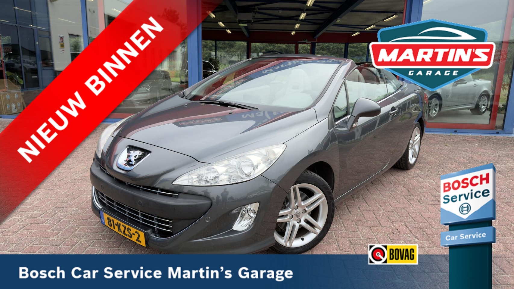 Peugeot 308 CC - 1.6 THP Premiere STOEL EN NEKVERWARMING LEDER PDC TOPSTAAT! - AutoWereld.nl