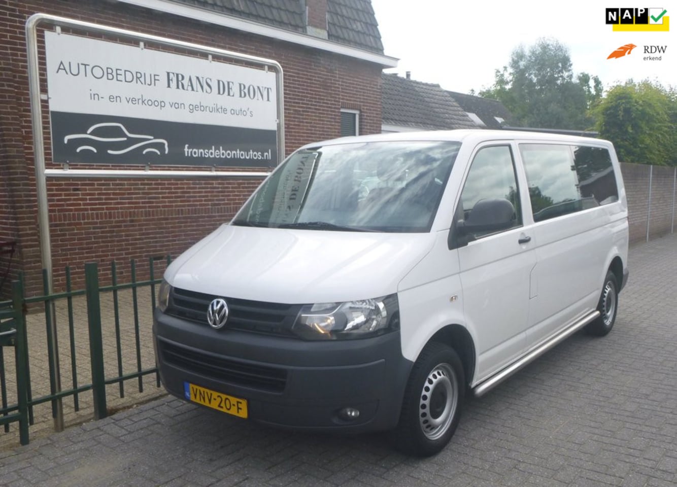 Volkswagen Transporter - 2.0 TDI L2H1 BM DC Highline AIRCO NIEUWE APK € 5850 EX BTW - AutoWereld.nl