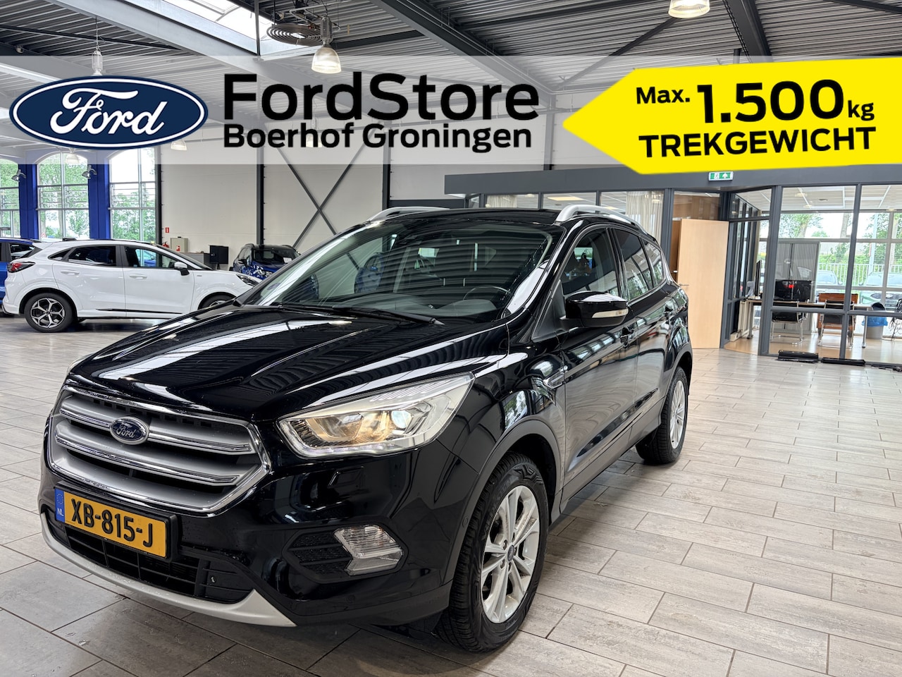 Ford Kuga - 1.5 EcoBoost Titanium | Clima | Cruise | Park. sens A | Trekhaak | Navi | Keyless | Blis | - AutoWereld.nl