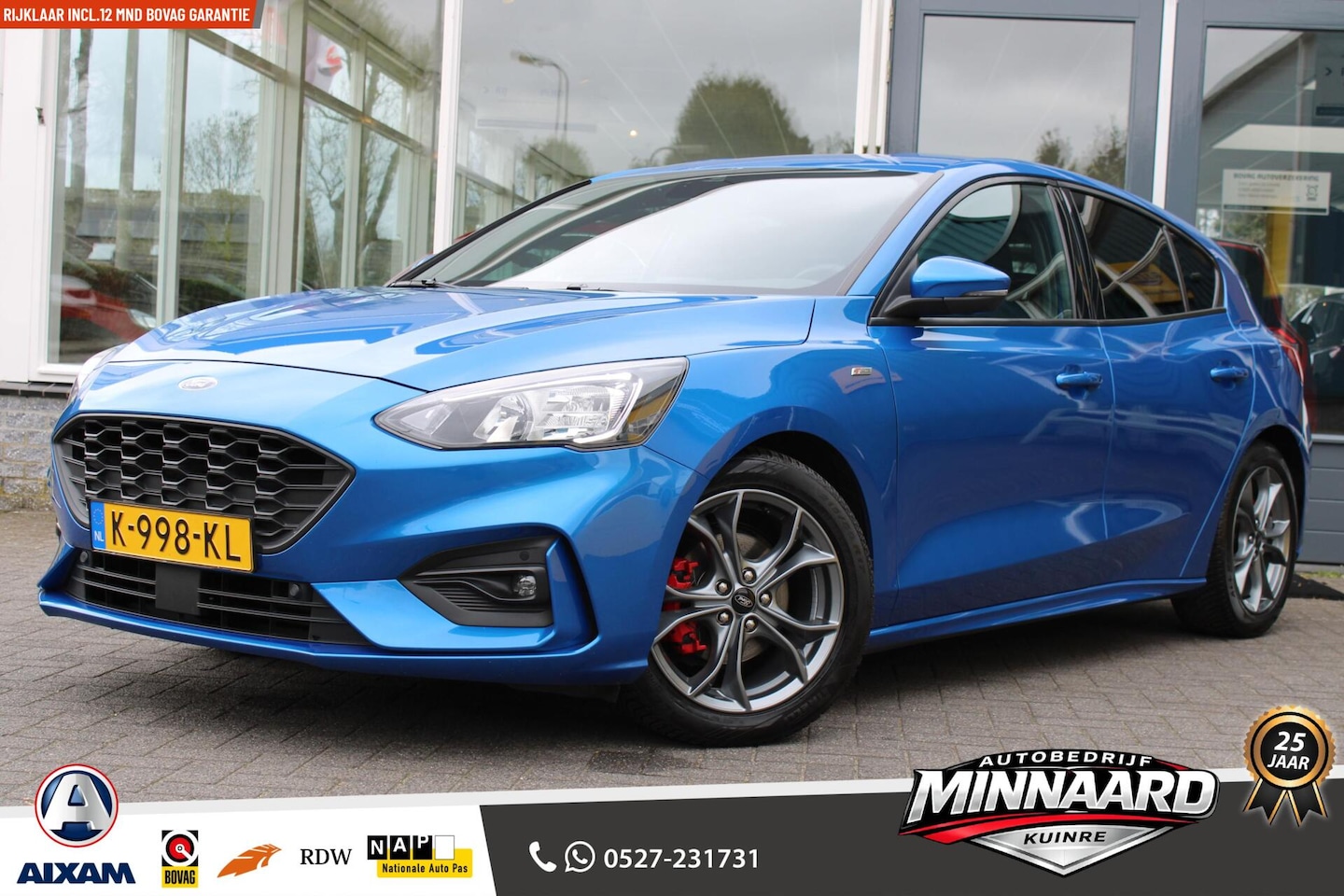 Ford Focus - 1.0 EcoBoost Hybrid ST Line X Business|Ketting|LED|Camera|ACC|Virtual Display|Climate| - AutoWereld.nl