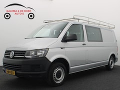 Volkswagen Transporter - 2.0 TDI L2H1 DC 6 PERS / TREKHAAK / 1STE EIG / DEALER OH / LEDER / AIRCO / BLUETOOTH / CRU
