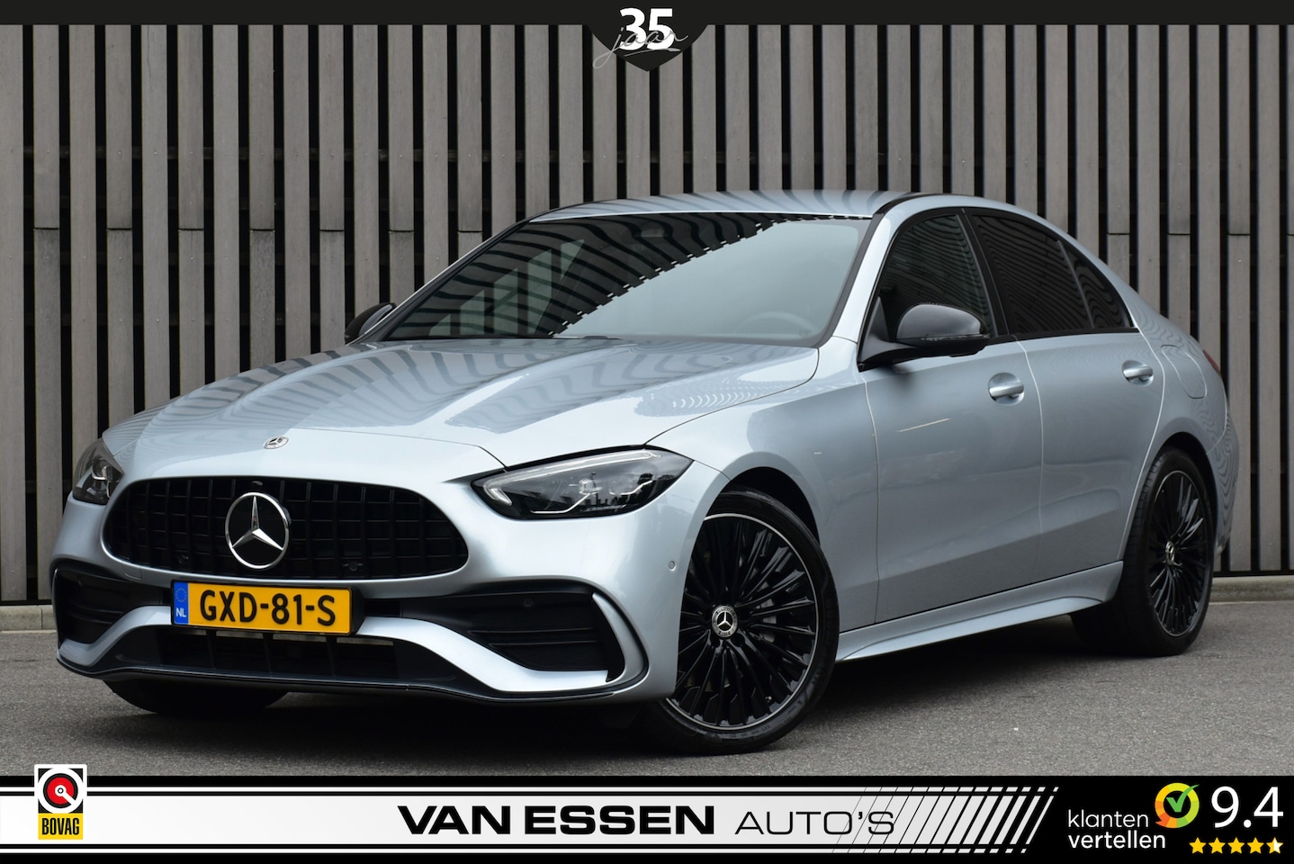Mercedes-Benz C-klasse - 300 e 4MATIC AMG Line Navi Carbon Sfeerlicht Stoelverw. Camera Carplay - AutoWereld.nl
