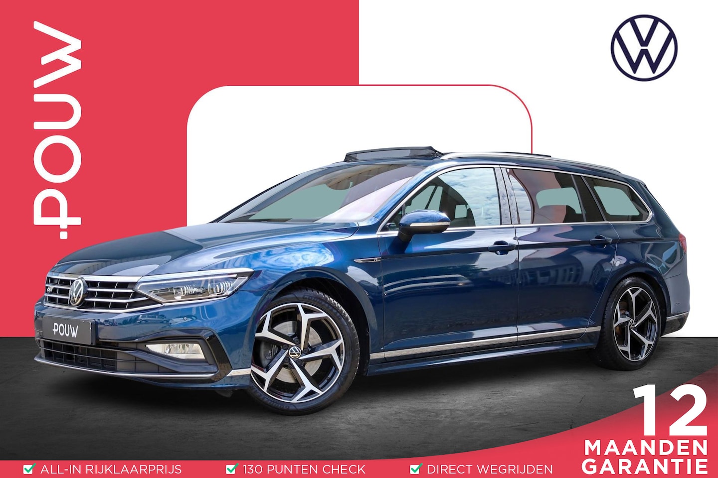 Volkswagen Passat Variant - 1.5 TSI 150pk DSG R-Line Business + | Panoramadak | Achteruitrijcamera | Stoelverwarming - AutoWereld.nl