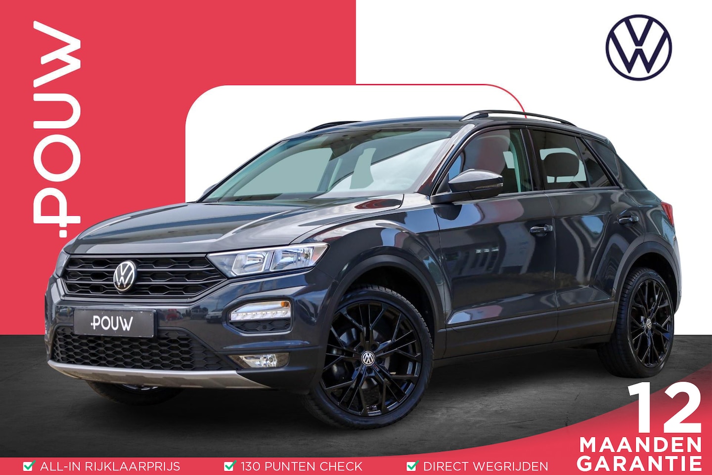 Volkswagen T-Roc - 1.5 TSI 150pk Style | Parkeersensoren | Trekhaak | Stoelverwarming - AutoWereld.nl
