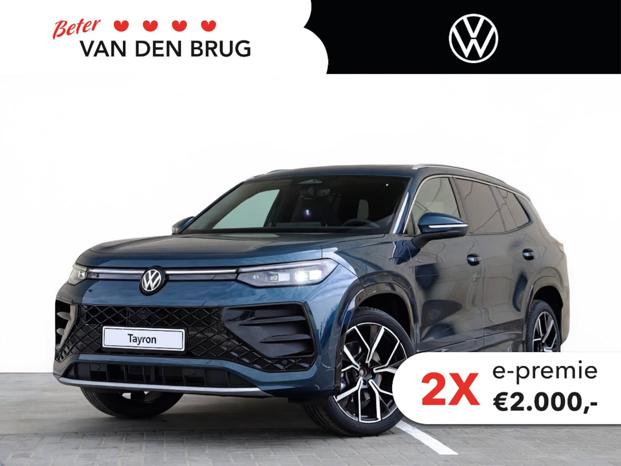 Volkswagen Tayron - R-Line Edition 1.5 eHybrid 272 PK | Black style | 230v aansluiting | Trekhaak | Panoramada - AutoWereld.nl