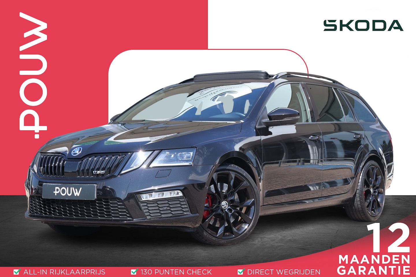 Skoda Octavia Combi - RS 2.0 TSI 245pk Business | Panoramadak | Adaptive Cruise | Navigatie | Camera | DCC - AutoWereld.nl