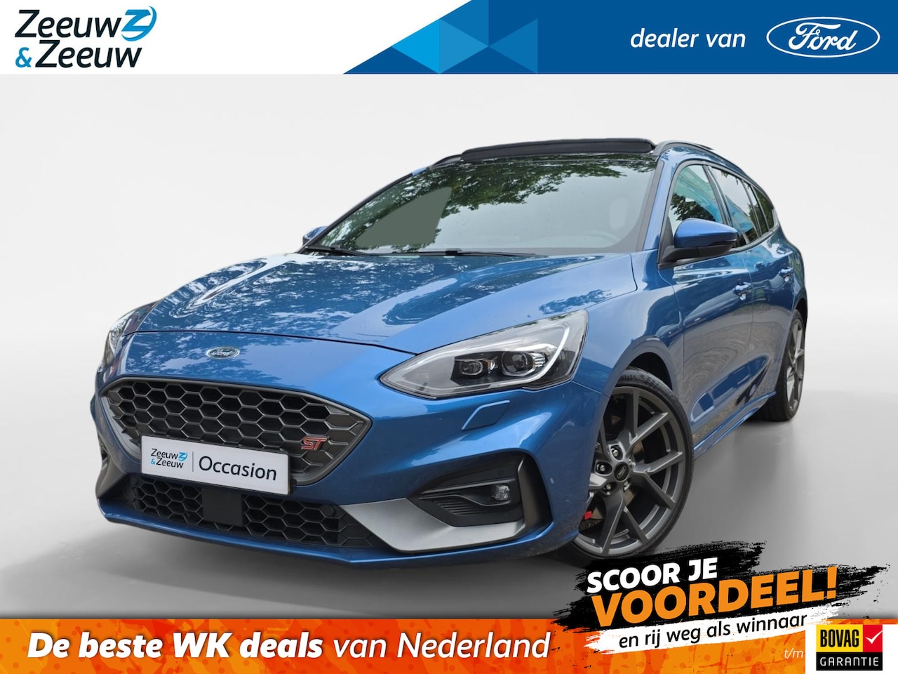 Ford Focus Wagon - 2.3 EcoBoost ST-3 | Performance Pack | Panoramadak | Trekhaak | Winter Pack | Achteruitrij - AutoWereld.nl