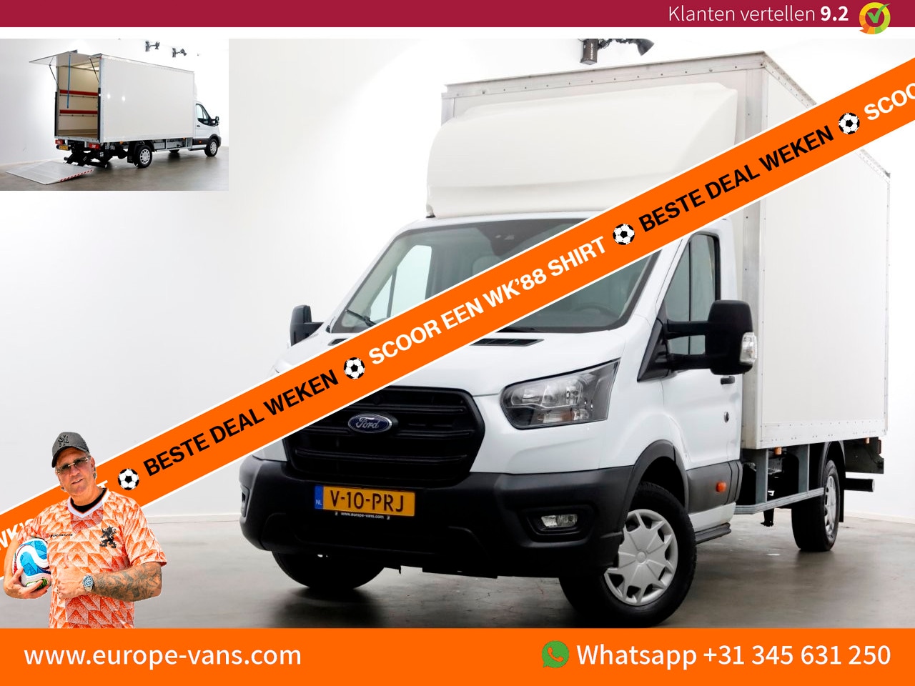 Ford Transit - Ford Transit 350 2.0 TDCI 130pk RWD Trend Bakwagen met laadklep 01-2024 - AutoWereld.nl