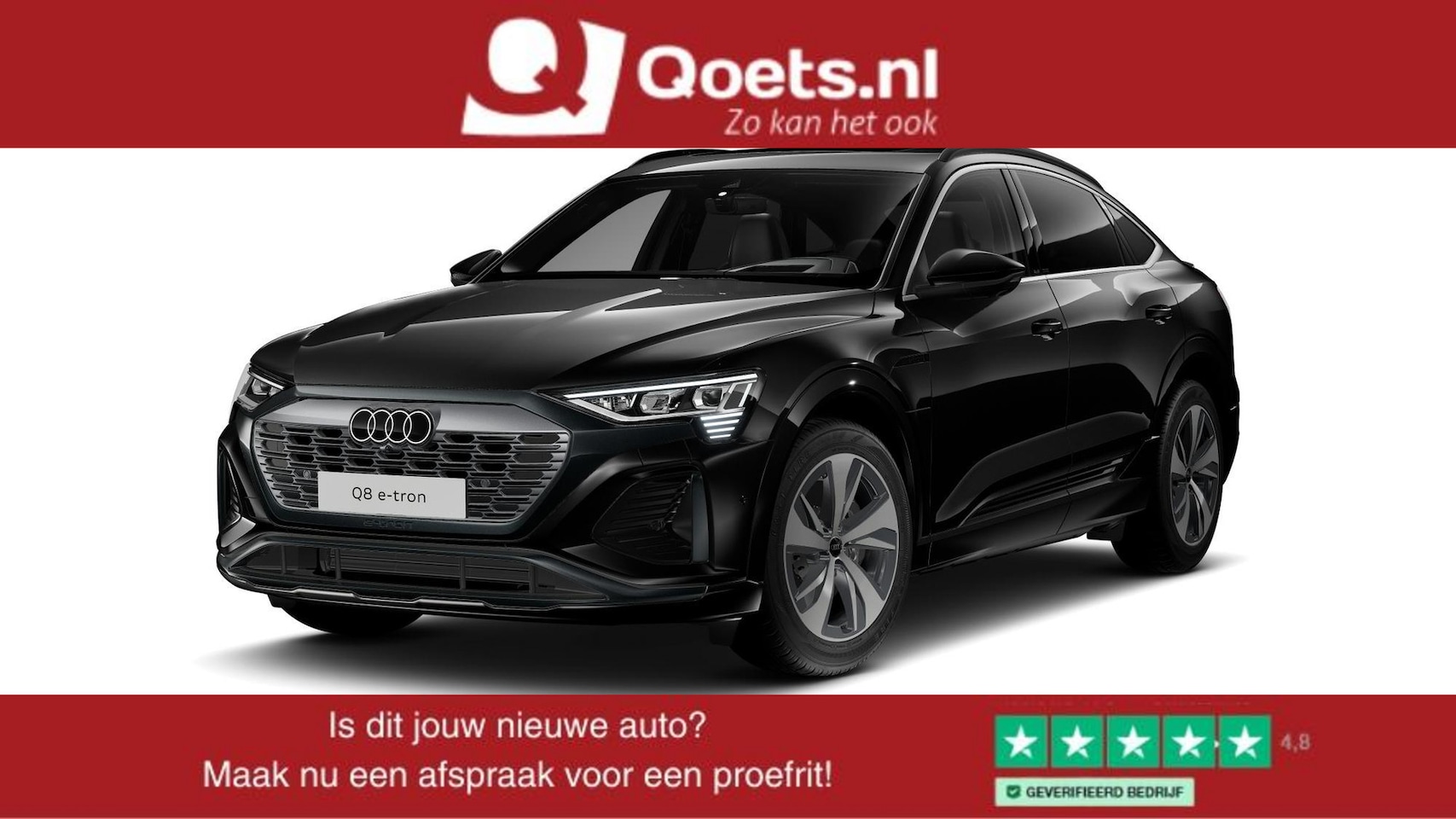 Audi Q8 Sportback e-tron - 55 quattro S Edition 115 kWh Panoramadak - Stoelverwarming/achter - S Sportstoelen - B&O - - AutoWereld.nl
